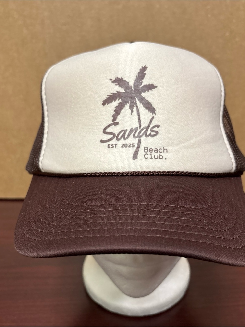 Sands Beach Club Myrtle Beach South Carolina Trucker Mesh Foam Snapback Hat Cap - Picture 1 of 6